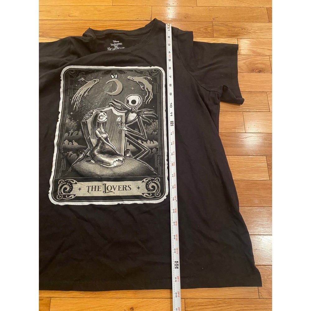 Disney Nightmare Before Christmas Tarot Card Lovers Graphic T Shirt - Picture 3 of 4